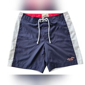 Hollister Men's Color Block Board Swim Shorts - Size XL